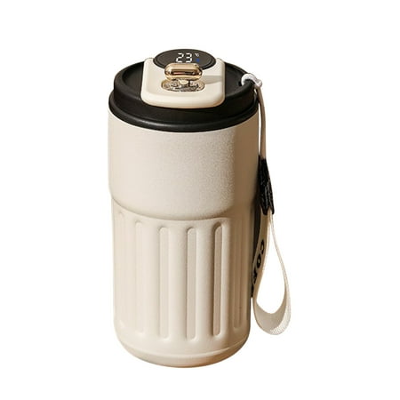

Pompotops Smart LED Display Portable Travel Coffee Mug Hot Travel Mug Coffee Mug Water Bottle Hot And Cold Drink Mug Camping Traveling Hot And Cold Drinks