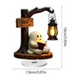 thumbnail image 3 of Halloween Decorations Indoor Clearance, 2D Halloween Spinning Acrylic Tabletop Figurine – Cute Ghost 360-Degree Rotating Ornament, for Mantel, Shelf, Desk & Halloween Gifts (A), 3 of 6