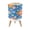 Color 1, variant on Small Trash Can with Lid Lobster Lemon Seamless Herbs Coastal Hand Drawn Style 1.8 Gallon Dog Proof Trash Can Round Garbage Can Waste Bin Wastebasket for Bathroom Bedroom Living Room