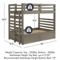 thumbnail image 5 of My Bed Now Everest Twin-over-Twin 2-Drawer Wood Bunk Bed with Ladder in Brown, 5 of 5