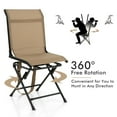 thumbnail image 6 of Gymax Folding 360° Silent Swivel Hunting Chair Blind Chair All-weather Outdoor, 6 of 9