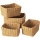 thumbnail image 1 of Rectangular wicker storage basket, practical, 1 of 5