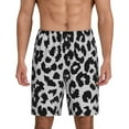 thumbnail image 3 of Lsque Similar To Leopard Print Mens Sleep Pajama Shorts,Short Pajama Pants, Cotton Ultra-Soft Knit-X-Large, 3 of 9