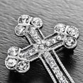 thumbnail image 2 of Pin de cruce brillante con rhinestones suéter broche brochas vintage cristal broches para las mujeres niñas vestido de moda ropa de boda Noticed AP004628-00, 2 of 7