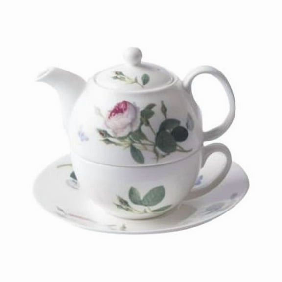 Roy Kirkham Tea for One Teapot with Tea Cup and Saucer - Palace Garden