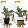 thumbnail image 4 of Jute Rope Plant Basket Modern Woven Basket with Sturdy Handle Foldable Woven Storage Basket Hand-made Planter Plant Pot Basket Home Decoration for Indoor Outdoor, 4 of 7