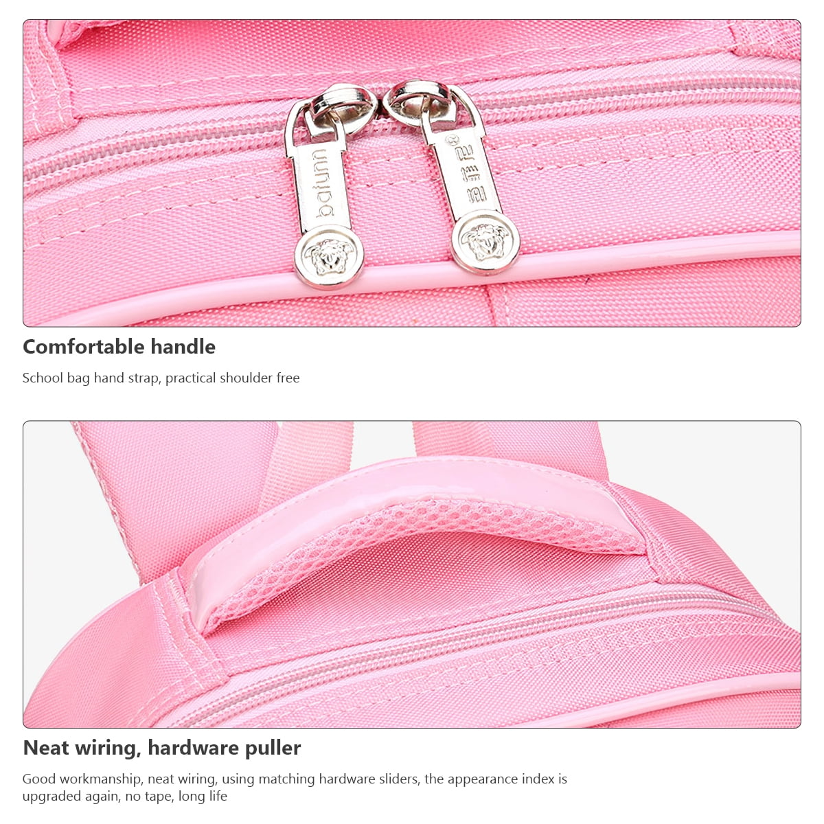 Kadyn School Backpack Set, Pink Kids Backpack with Lunch Bag, Elementary Bookbag for Children Kadyn School Backpack Set, Pink Kids Backpack with Lunch Bag, Elementary Bookbag for Children