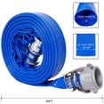 thumbnail image 2 of 50ft x 2in Heavy-Duty PVC Discharge Hose with Aluminum Camlock Couplings (Type E & C) – for Pool, Irrigation, Industrial & Marine Use, 2 of 5