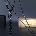 thumbnail image 2 of Collier Pull Perles de Cristal Pailleté Long Collier à Pompons pour Femmes, 2 of 10