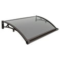 thumbnail image 4 of ToppiJoy Triangular Structure Front Door Drainage Awning Canopy Shelter Patio Window Rain Roof Sun Shade Cover Hold up 50kg(Coffee + Tan), 4 of 22