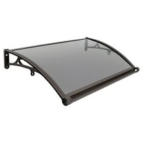 Wall Mount Door Awning Canopy 40" DIY Window Door Awning Outdoor Sun Shield House Canopy Patio UV Rain Cover