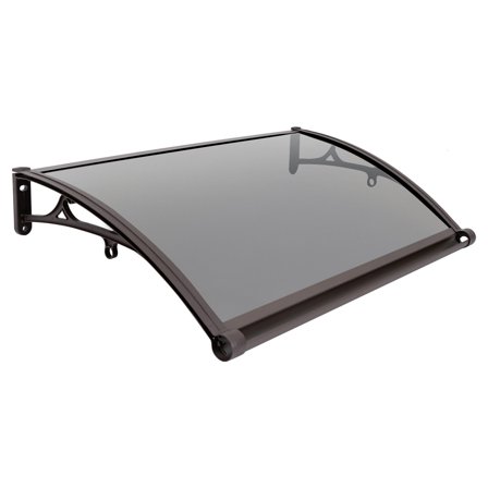 Wall Mount Door Awning Canopy 40" DIY Window Door Awning Outdoor Sun Shield House Canopy Patio UV Rain Cover