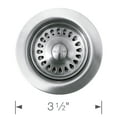 thumbnail image 2 of BLANCO 441093 Kitchen Sink Decorative Drain Basket Strainer, 3.5", Stainless Steel, 2 of 2