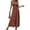 Multicolor, variant on Women's Boho Striped Print Halter Neck Backless Tie Waist Split Maxi Dress Summer Beach Vacation Sundress