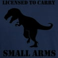 thumbnail image 3 of CafePress - Licensed To Carry Small Arms T Rex Dinosaur T Shir - Men's Classic Graphic Cotton T-Shirt, 3 of 4