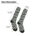 thumbnail image 2 of Daiia Sports Socks Moose Squirrel owls tree Printed Novelty Crew Socks for Men Women Knee High Socks Cotton Socks Soft & Breathable Support Unisex Socks, 2 of 9
