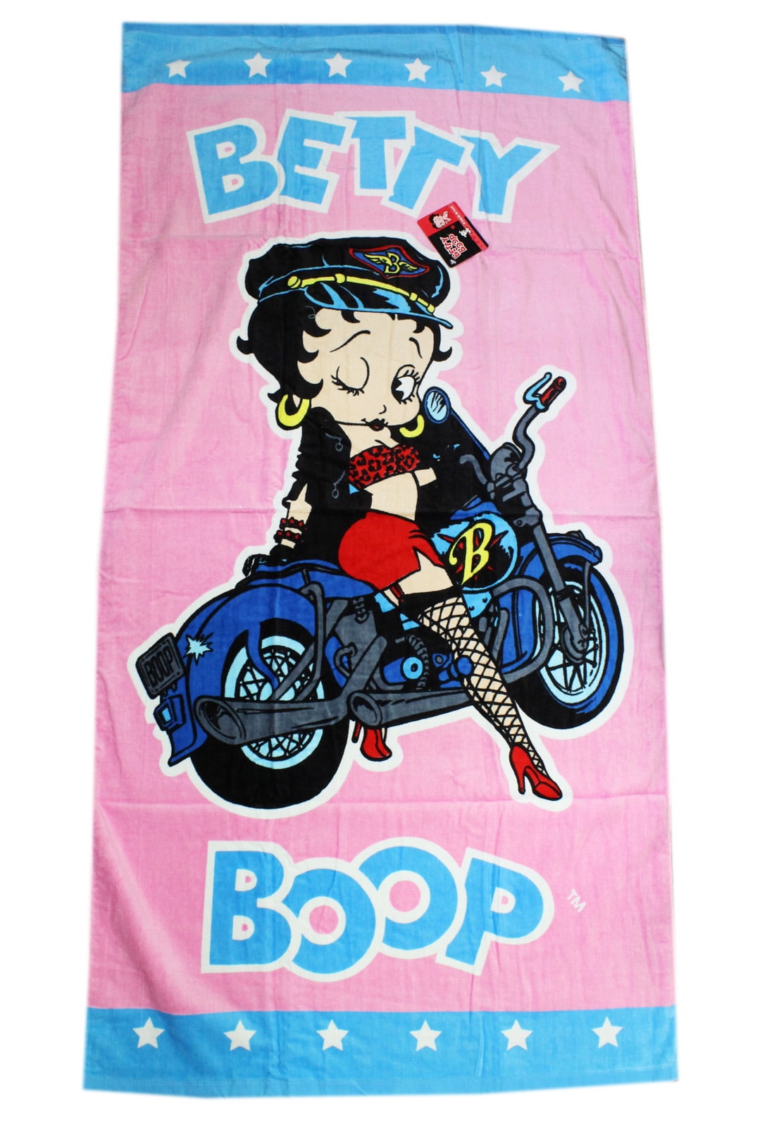 Betty Boop Face Personalized 3 Piece Bath Towel Set Your Color Choice 