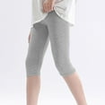 thumbnail image 5 of Cethrio Girls Bike Shorts, Summer 4 Pack Stretch Dancing Capri Leggings Gray Size 2-13T, 5 of 9