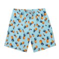 thumbnail image 5 of Ponceau Mens Trunks Mens Board Shorts Swimwear Mens Swim Trunks with Compression Liner Pineapple light blue XL, 5 of 7