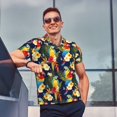 thumbnail image 4 of Polo Shirts for Men, Colorful Macaw Parrot Plant Cuteness Casual Mens Polo Shirts Short Sleeve Button Down Classic Mens Golf Polo Shirts, 4 of 7