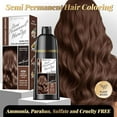 thumbnail image 7 of Hair Dye Shampoo 3-in-1, Brown Semi-Permanent Gray Hair Coverage, Color Depositing Shampoo for Women & Men, Vegan, Ammonia-Free (Chestnut Brown), 7 of 7
