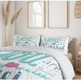 thumbnail image 6 of Ambesonne Saying Duvet Cover Sets, You are Special in a Frame, 2-King, Blue Violet Seafoam, 6 of 7