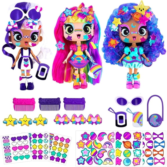 Decora Girlz Series 1  Decora, London & Celestia Mini Doll 3-Pack