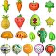 thumbnail image 1 of Decoración de fiesta de verano Globo de fruta Cactus tropical Piña Sandía Taco Fresa Globo de película de aluminio, 1 of 1