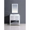 thumbnail image 1 of Dawn Kitchen AAM2230-000 Solid Wood Frame Mirror, Pure White, 1 of 1