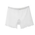 thumbnail image 3 of Ahuyic Girls Panties Girls Boys Underwear 7-18 Years Solid Color Boxers Briefs Breathable for Teen Girls 130 White, 3 of 5