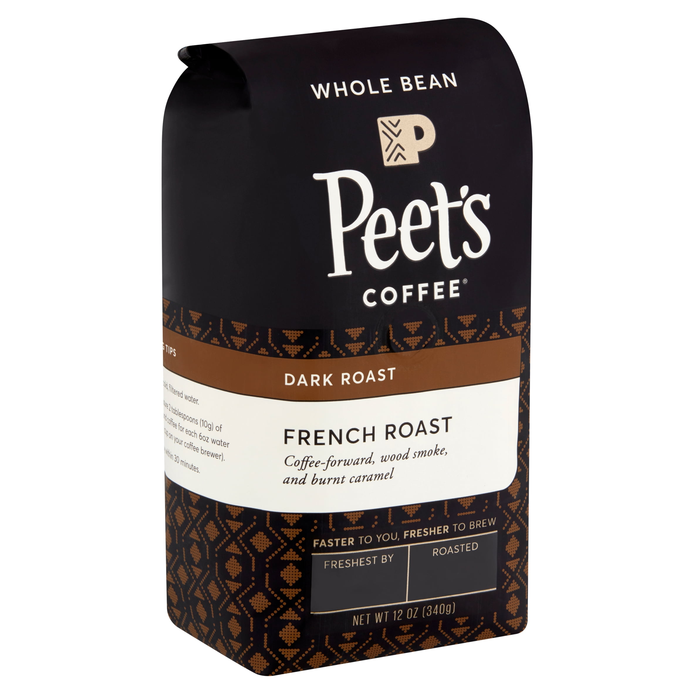 Peet's Coffee French Dark Roast Whole Bean Coffee, 12 oz