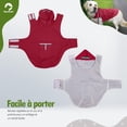 thumbnail image 4 of Hooded dog raincoat (4XL, red), 4 of 5