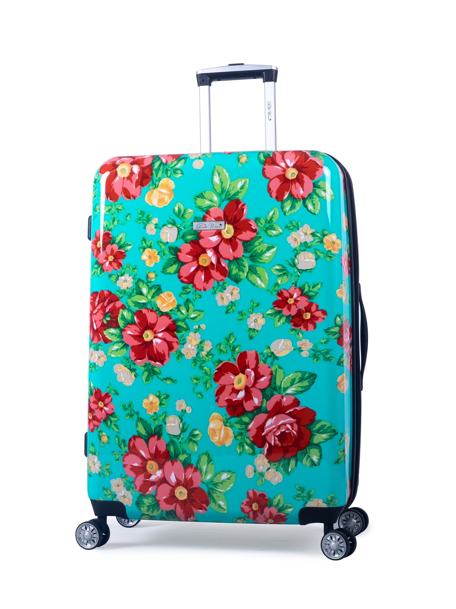 LedBack Spandex Luggage Cover Vintage Floral Printing Travel Suitcase Protector 