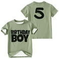 thumbnail image 2 of Byoo Big Boys Birthday T-Shirt Letter Print Short Sleeve Crew Neck T Shirt Cotton Tee, 2 of 4