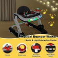 thumbnail image 4 of AILEEKISS Musical Baby Walker with Wheels, Toddler Activity Music Bouncer Walker, Black, 4 of 10