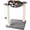 Gray, variant on PETMAKER Cat Hammock with Scratching Posts for Indoor Cats (White)