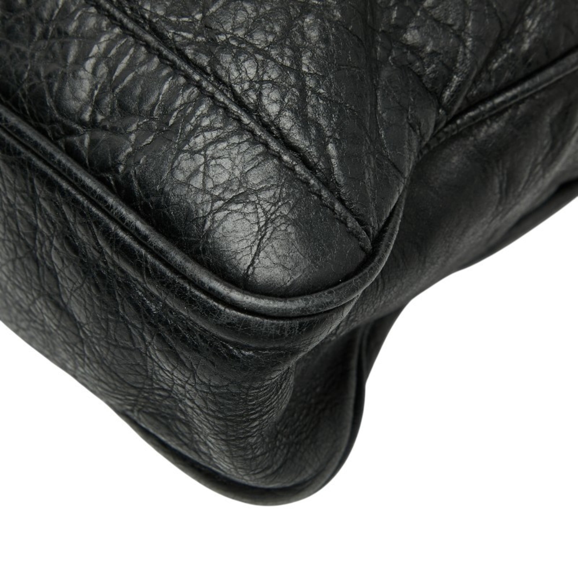 Pre-Owned Balenciaga Briefcase/Shoulder Bag, 2-Way, Black Leather, Men's, BALENCIAGA