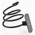 thumbnail image 2 of Soporte para secador de pelo de aluminio para pared, con cable, para cocina, baño, color negro, 12 x 9,5 x 9,5 cm, 2 of 4