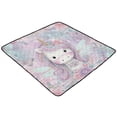 thumbnail image 7 of WOBOGO Beautiful Unicorn Baby Playmats Extra Large Waterproof Rollable Activity Pads for Toddlers 50×50inch, 7 of 7