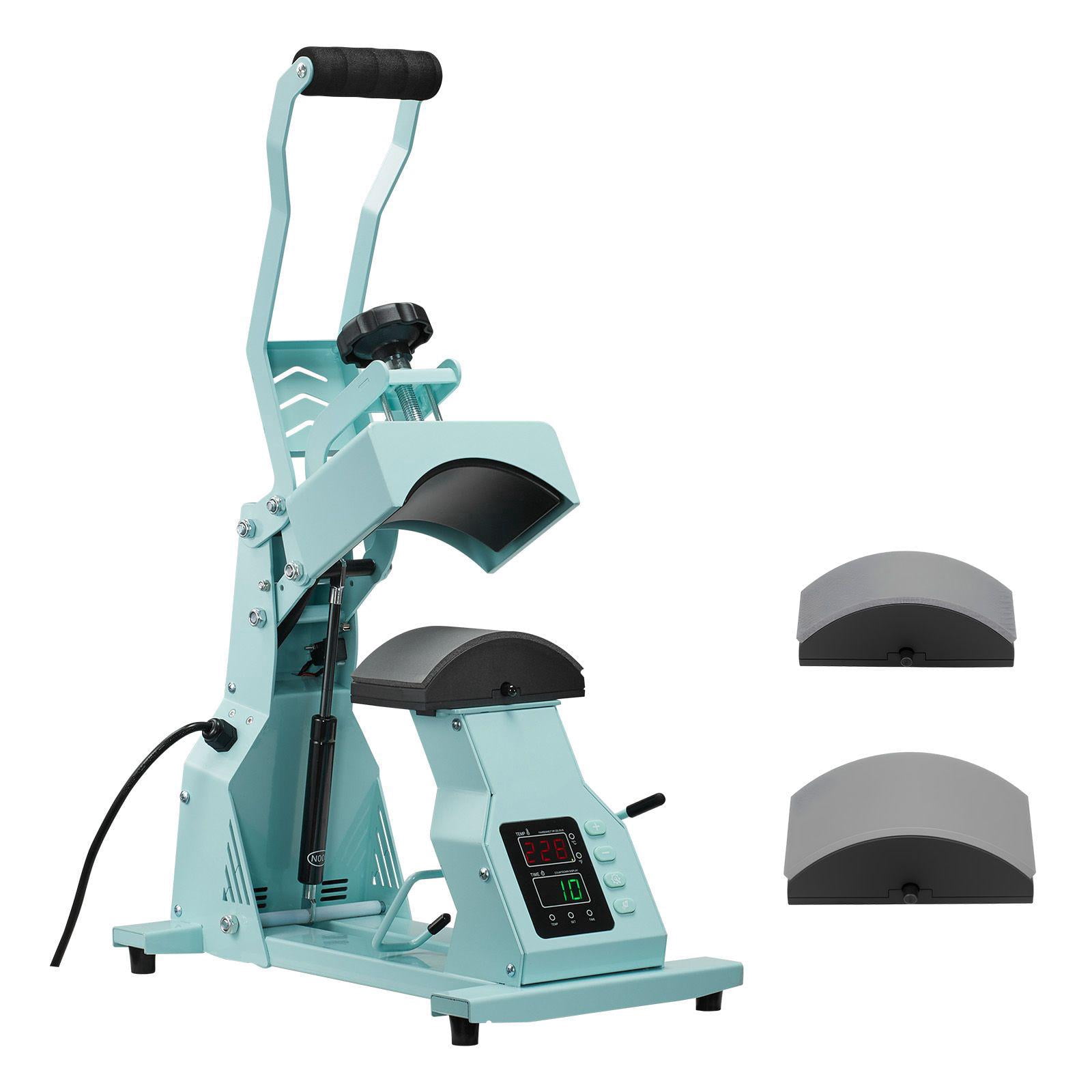 Hat Heat Press with Interchangeable Plates for Heat Transfer and Sublimation Printing on Hats Headbands Cuffs Masks Eco Friendly Temperature and Time Control