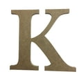 thumbnail image 1 of Wooden Letter Unfinished, Times Font, Craft Cutout, 1 of 3