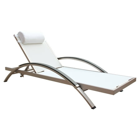 Boraam Fresca Outdoor Lounge Chair, Set of 2, White