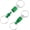 Green, variant on Quick Release Keychain Detachable Spring Pull Apart Key Ring Holder Swivel Split Snap Black -