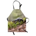 thumbnail image 1 of Salamander Apron, Picturesque of a Walking Animal on Branch with Moss Blurry Background Print, Unisex Kitchen Bib with Adjustable Neck for Cooking Gardening, Adult Size, Multicolor, by Ambesonne, 1 of 4