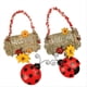 thumbnail image 1 of Cartoon Ladybug Flower Welcome Card Cute Number Ornament, 1 of 5