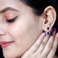 thumbnail image 5 of Rosec Jewels Certified Lab Grown Blue Sapphire Drop Earrings for Women - Teardrop Earrings - AAAA Quality - with Jewelry Box, 18K Yellow Gold, 5 of 7