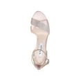 thumbnail image 3 of NINA Womens Gold Criss Cross Straps Glamorous Cut Out Detail At Rear Counter Glitter Cushioned Venus Open Toe Stiletto Buckle Dress Heels Shoes 8 M, 3 of 4