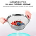 thumbnail image 6 of Thickened Stainless Steel Vegetable Washing Basin, Kitchen Drainage Basket, Rice Washing Sieve, Circular Mesh Design, Non-Slip Handles, Multipurpose for Food Prep, Efficient Draining, Fruit UKHBMC, 6 of 9
