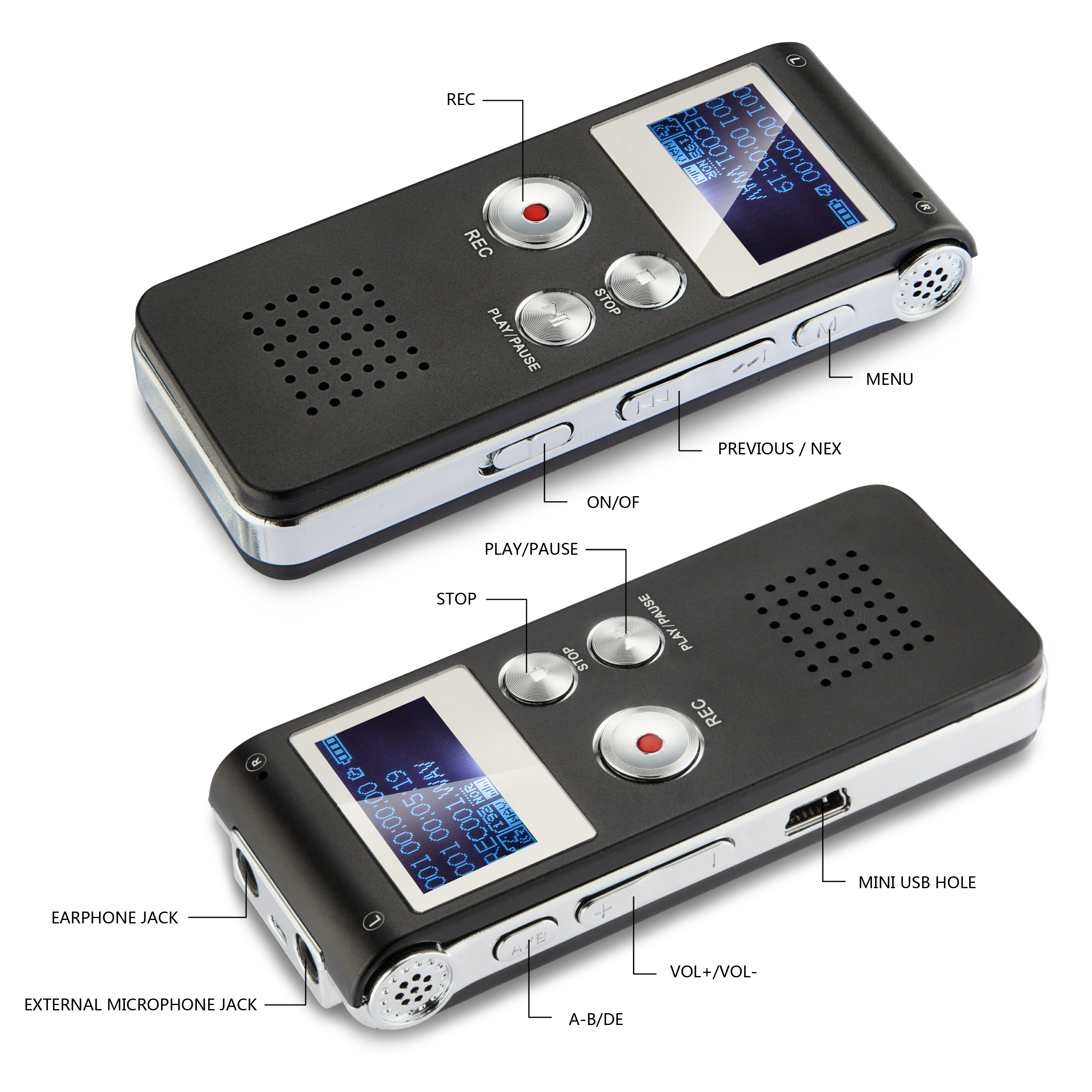 RONY 32GB Digital Voice Recorder MP3 Player photo 8