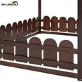 thumbnail image 5 of Bellemave Full Size Montessori Bed with Rail, Wood House Bed Frame for Bedroom, Floor Bed Full, Espresso, 5 of 9